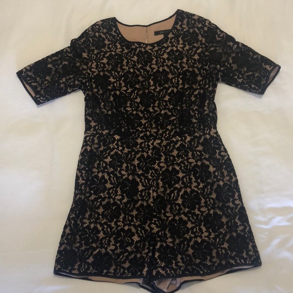 BCBG Max Azria Black Lace Romper - Picture 2 of 4
